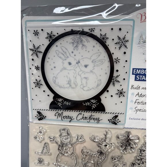Beautiful Moments Cold Days Warm Hearts Embossing Folder & Stamp Collection - Picture 4 of 8